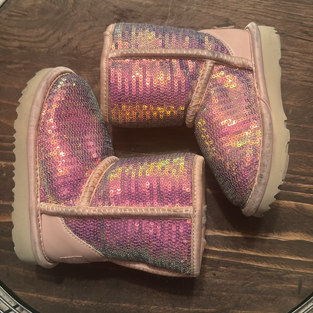 Classic Ugg Boot Rose Gold Sequins